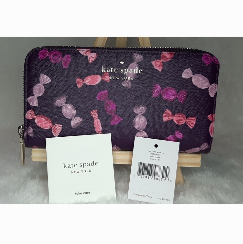 Kate Spade Staci Candy large continental wallet